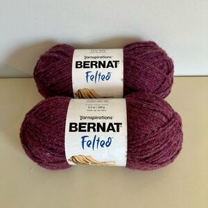 Bernat Felted Yarn Duo in Cabernet